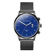 Load image into Gallery viewer, Business Men's Luxury Watch Alloy Black Mesh Digital Scale Calendar Large Dial Male High End Casual Fashion Clock Zegarek Meski