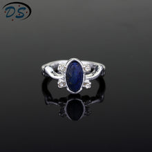 Load image into Gallery viewer, 1 pc The Vampire Diaries Rings Elena Gilbert Daylight Rings Vintage Crystal Ring With Blue Lapis Fashion Movies Jewelry Cosplay