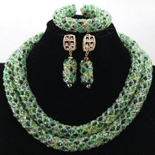 Load image into Gallery viewer, Fabulous Purple/Lilac Crystal Beads Women Necklace Bridal Lace Jewlery Nigerian Wedding African Beads Jewelry Set ALJ388