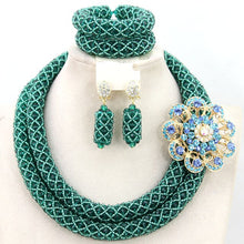 Load image into Gallery viewer, Fabulous Purple/Lilac Crystal Beads Women Necklace Bridal Lace Jewlery Nigerian Wedding African Beads Jewelry Set ALJ388