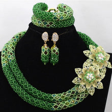 Load image into Gallery viewer, Fabulous Purple/Lilac Crystal Beads Women Necklace Bridal Lace Jewlery Nigerian Wedding African Beads Jewelry Set ALJ388