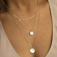 Load image into Gallery viewer, 2019 Multilayer Crystal Moon Shell Pattern Coin Pendant Seashell Necklace Choker Necklaces Women Statement Summer Beach Jewelry