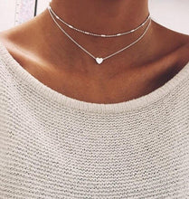 Load image into Gallery viewer, Necklace For Women Sexy Fashion Pop Silver Gold Charm Necklace Collar Set Multilayer Necklace Beach Leaf Pearl Shell Bodomia