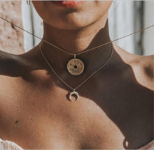 Load image into Gallery viewer, Necklace For Women Sexy Fashion Pop Silver Gold Charm Necklace Collar Set Multilayer Necklace Beach Leaf Pearl Shell Bodomia