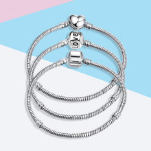 Load image into Gallery viewer, Original Silver Plated Charm Bracelet Rose Gold Snake Chain Fit Pandora Basic Bracelets For Women Charms Beads DIY Jewelry 2019