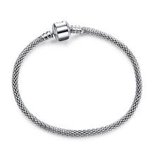 Load image into Gallery viewer, Original Silver Plated Charm Bracelet Rose Gold Snake Chain Fit Pandora Basic Bracelets For Women Charms Beads DIY Jewelry 2019