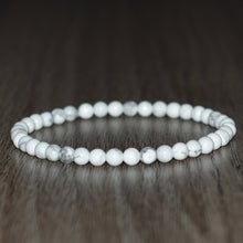 Load image into Gallery viewer, Minimalist 4mm Beads Bracelet Natural Stone Charm Bracelet for Men Women Yoga Healing Tuquoise Black Tourmaline Bracelet Gift