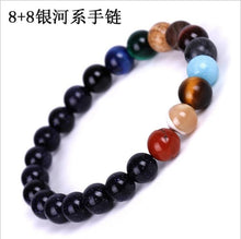 Load image into Gallery viewer, Galaxy Solar System Bracelet Universe Nine Planets Natural Stone Stars Earth Moon Bracelet For Women Man Fashion Jewelry