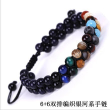 Load image into Gallery viewer, Galaxy Solar System Bracelet Universe Nine Planets Natural Stone Stars Earth Moon Bracelet For Women Man Fashion Jewelry