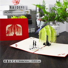 Load image into Gallery viewer, Love 3D Pop UP Cards Valentines Day Gift Postcard with Envelope Stickers Wedding Invitation Greeting Cards Anniversary for Her