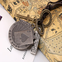 Load image into Gallery viewer, genuine leather male necklace 2019 high quality handmade cowhide men pendent retro charming jewelry resizable