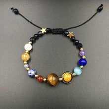 Load image into Gallery viewer, New Fashion Solar System Universe Galaxy Eight Planets Bracelet Natural Stone Beads Adjustable Bracelet