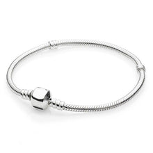 Load image into Gallery viewer, Shiny Minnie Retro Silver Color Charm Bracelets &amp; Bangles Snake Chain DIY 16cm-21cm Fine Bracelets Jewelry for Women Gift