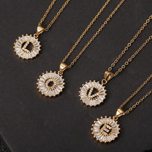 Load image into Gallery viewer, Stainless Steel Initial CZ Necklace Personalized Letter Necklace For Women Accessories Girls Best Party Wedding Jewelry