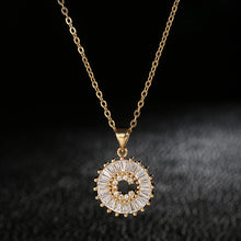 Load image into Gallery viewer, Stainless Steel Initial CZ Necklace Personalized Letter Necklace For Women Accessories Girls Best Party Wedding Jewelry