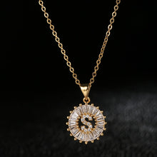 Load image into Gallery viewer, Stainless Steel Initial CZ Necklace Personalized Letter Necklace For Women Accessories Girls Best Party Wedding Jewelry