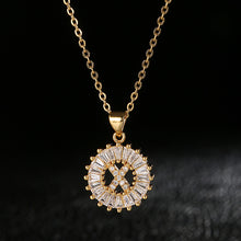 Load image into Gallery viewer, Stainless Steel Initial CZ Necklace Personalized Letter Necklace For Women Accessories Girls Best Party Wedding Jewelry
