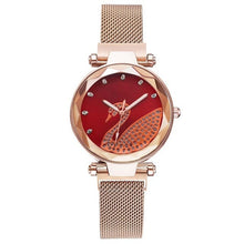 Load image into Gallery viewer, Fashion bracelet and watch women magnet quartz watch swan lazy watch female luxury diamond starry Milan with ladies quartz watch