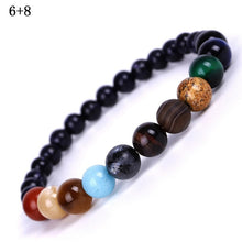 Load image into Gallery viewer, Men Bracelet for Men Women  Natural Stone Beaded  Chakra Yoga  Bracelet Universe  Solar System Planets Bracelets Charm Jewelry
