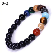 Load image into Gallery viewer, Men Bracelet for Men Women  Natural Stone Beaded  Chakra Yoga  Bracelet Universe  Solar System Planets Bracelets Charm Jewelry
