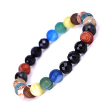 Load image into Gallery viewer, Men Bracelet for Men Women  Natural Stone Beaded  Chakra Yoga  Bracelet Universe  Solar System Planets Bracelets Charm Jewelry