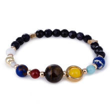 Load image into Gallery viewer, Men Bracelet for Men Women  Natural Stone Beaded  Chakra Yoga  Bracelet Universe  Solar System Planets Bracelets Charm Jewelry