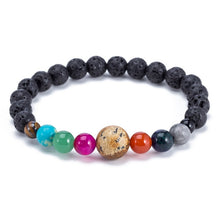 Load image into Gallery viewer, Men Bracelet for Men Women  Natural Stone Beaded  Chakra Yoga  Bracelet Universe  Solar System Planets Bracelets Charm Jewelry