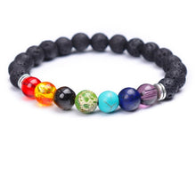 Load image into Gallery viewer, Men Bracelet for Men Women  Natural Stone Beaded  Chakra Yoga  Bracelet Universe  Solar System Planets Bracelets Charm Jewelry