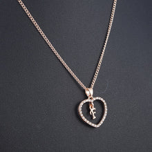Load image into Gallery viewer, Romantic Love Pendant Necklace For Girls 2019 Women Rhinestone Initial Letter Necklace Alphabet Gold Collars Trendy New Charms