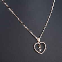 Load image into Gallery viewer, Romantic Love Pendant Necklace For Girls 2019 Women Rhinestone Initial Letter Necklace Alphabet Gold Collars Trendy New Charms