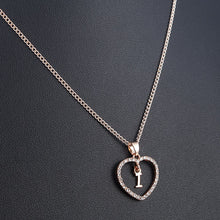 Load image into Gallery viewer, Romantic Love Pendant Necklace For Girls 2019 Women Rhinestone Initial Letter Necklace Alphabet Gold Collars Trendy New Charms