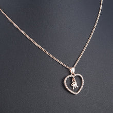 Load image into Gallery viewer, Romantic Love Pendant Necklace For Girls 2019 Women Rhinestone Initial Letter Necklace Alphabet Gold Collars Trendy New Charms