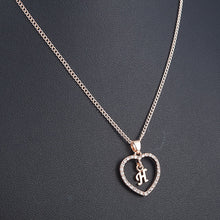 Load image into Gallery viewer, Romantic Love Pendant Necklace For Girls 2019 Women Rhinestone Initial Letter Necklace Alphabet Gold Collars Trendy New Charms