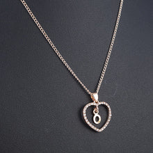 Load image into Gallery viewer, Romantic Love Pendant Necklace For Girls 2019 Women Rhinestone Initial Letter Necklace Alphabet Gold Collars Trendy New Charms