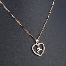 Load image into Gallery viewer, Romantic Love Pendant Necklace For Girls 2019 Women Rhinestone Initial Letter Necklace Alphabet Gold Collars Trendy New Charms