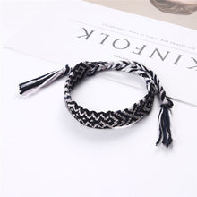 Load image into Gallery viewer, Bohemian Woven Bracelet Handmade Rainbow Lucky Friendship Bracelets Bangles for Women Men Boho Fringe Rope Braided Jewelry Gift