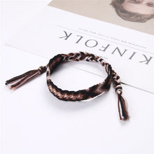 Load image into Gallery viewer, Bohemian Woven Bracelet Handmade Rainbow Lucky Friendship Bracelets Bangles for Women Men Boho Fringe Rope Braided Jewelry Gift