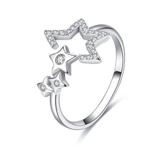 Load image into Gallery viewer, BISAER Real 925 Sterling Silver Female Travel Dream Plane Adjustable Finger Rings for Women Sterling Silver Jewelry S925 GXR322