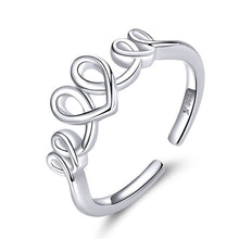 Load image into Gallery viewer, BISAER Real 925 Sterling Silver Female Travel Dream Plane Adjustable Finger Rings for Women Sterling Silver Jewelry S925 GXR322