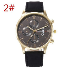 Load image into Gallery viewer, High-end business men watch luxury brand personality fashion quartz watch belt calendar trend belt watch men wrist watch