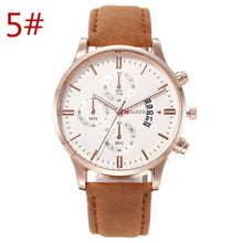 Load image into Gallery viewer, High-end business men watch luxury brand personality fashion quartz watch belt calendar trend belt watch men wrist watch