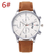 Load image into Gallery viewer, High-end business men watch luxury brand personality fashion quartz watch belt calendar trend belt watch men wrist watch
