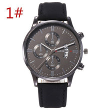 Load image into Gallery viewer, High-end business men watch luxury brand personality fashion quartz watch belt calendar trend belt watch men wrist watch