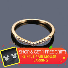 Load image into Gallery viewer, Fashion Simple Wave Rings for Women White Gold Color Wedding Jewelry  Ladies Gifts 2019 New Arrivals Dropshippping