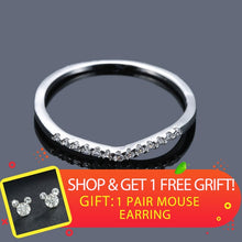 Load image into Gallery viewer, Fashion Simple Wave Rings for Women White Gold Color Wedding Jewelry  Ladies Gifts 2019 New Arrivals Dropshippping