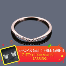 Load image into Gallery viewer, Fashion Simple Wave Rings for Women White Gold Color Wedding Jewelry  Ladies Gifts 2019 New Arrivals Dropshippping
