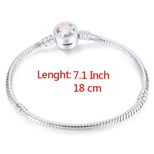 Load image into Gallery viewer, High Quality 17-21cm Silver Plated Snake Chain Link Bracelet Fit European Charm Bracelet for Women DIY Jewelry Making