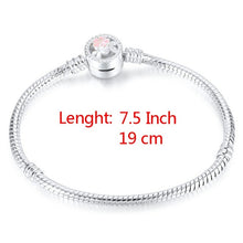 Load image into Gallery viewer, High Quality 17-21cm Silver Plated Snake Chain Link Bracelet Fit European Charm Bracelet for Women DIY Jewelry Making