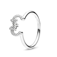 Load image into Gallery viewer, NEW Rose Gold Romantic Bowknot Crown Rings for Women With Clear Crystal Fine Finger Ring Wedding Jewelry Gift Special Offer