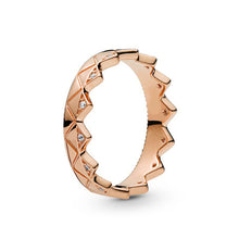 Load image into Gallery viewer, NEW Rose Gold Romantic Bowknot Crown Rings for Women With Clear Crystal Fine Finger Ring Wedding Jewelry Gift Special Offer